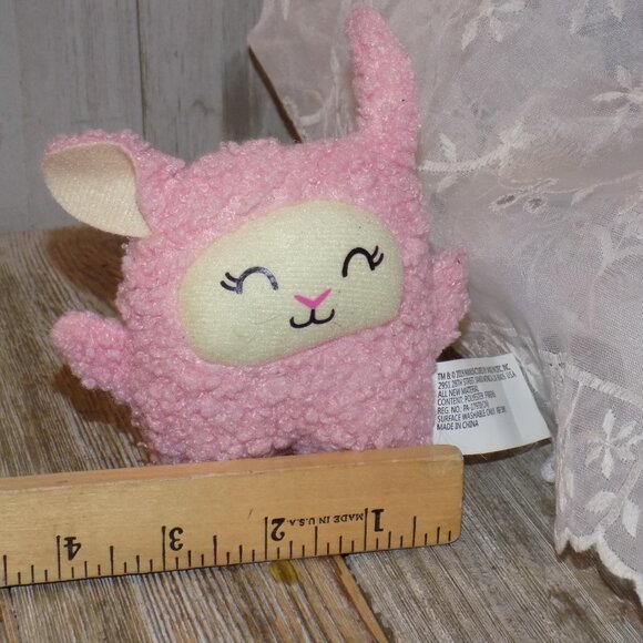 PLUSH ANIMAL LAMA ? Pink White Small,  Stuffed Animal  * - Picture 3 of 7